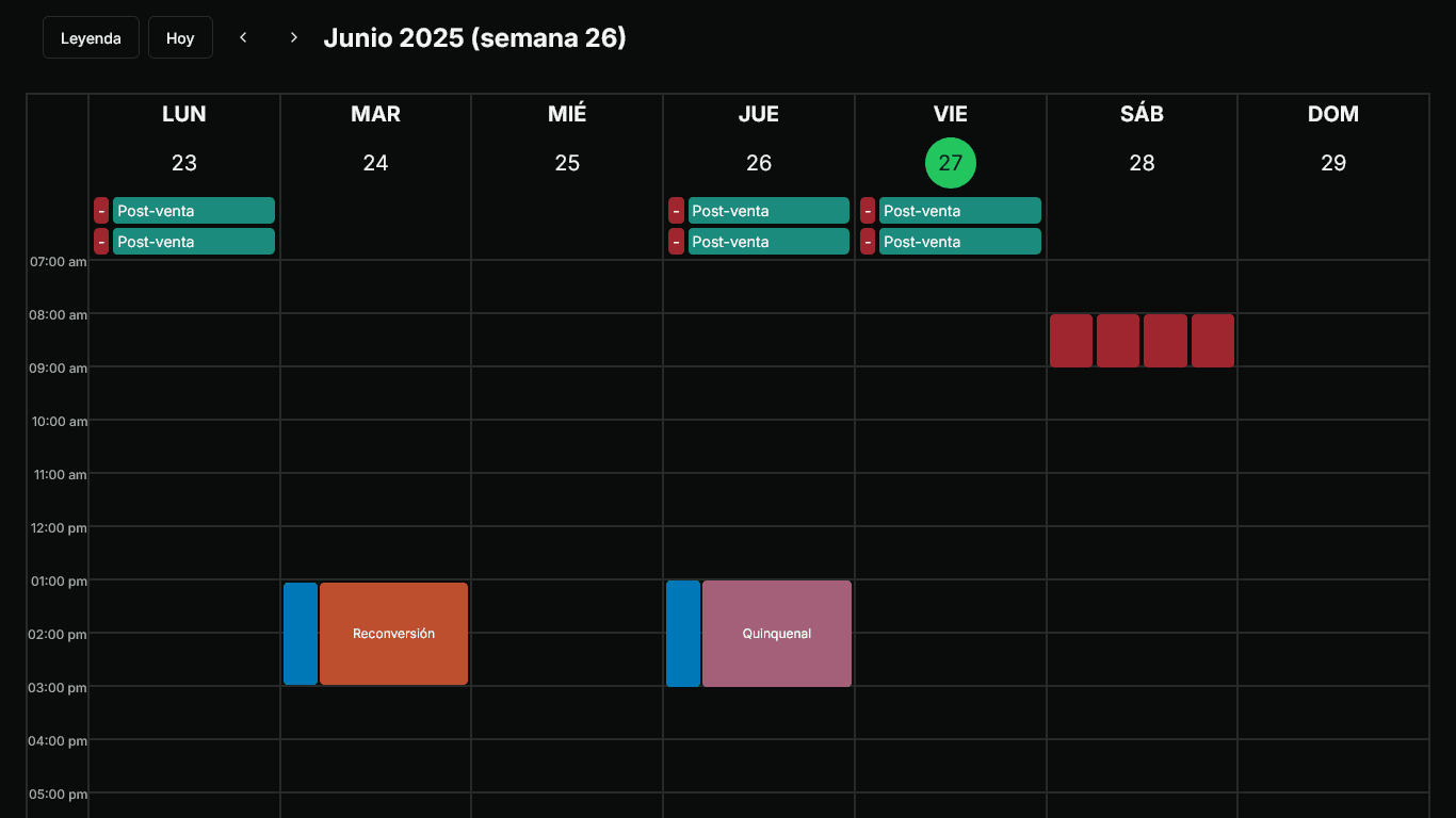 Weekly view