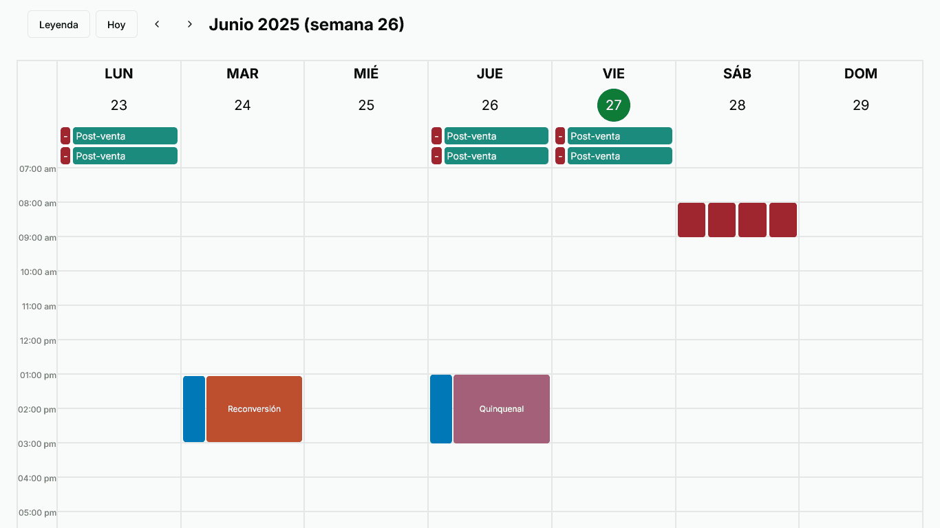 Weekly view